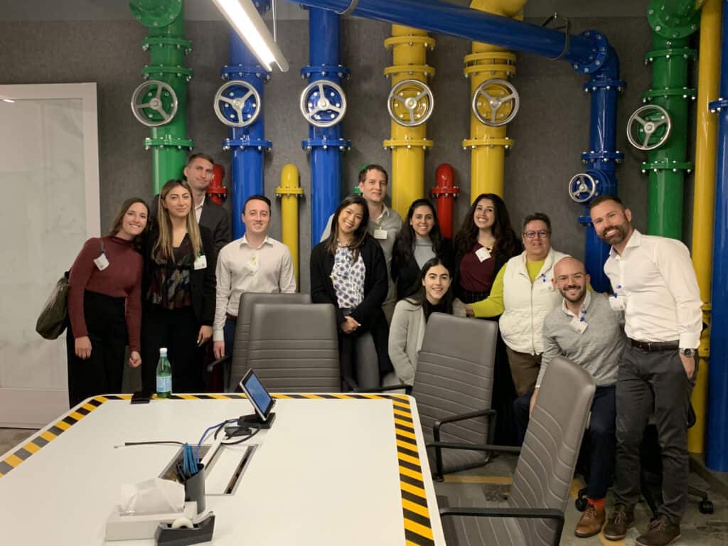 Sonia Savoulian and students at Google Headquarters, 2019