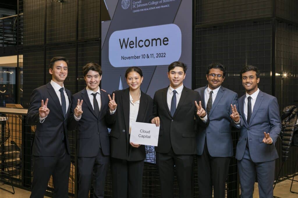 The winning team included Price BRED students Laurence Mark Tarquinio (‘24), Rohan Sunkureddi (‘23) and Wen-Hsin Kuo (‘24). Moksh Rajput (‘23) and Connor Gill (‘23) are Business Administration and Real Estate Finance students at USC Marshall, and Nicholas Gaw (‘23) is at the USC School of Architecture.