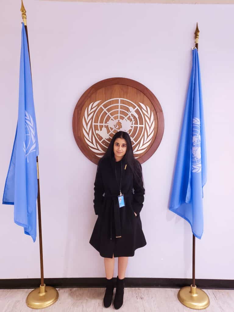 Manushri Desai at the United Nations.