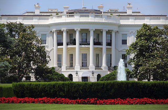 White House in Washington, DC. US President's Office.