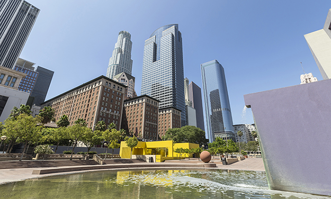 Pershing Square Park Downtown Los Angeles