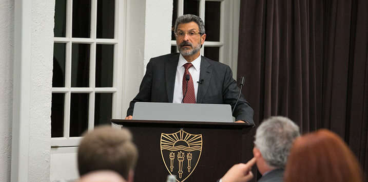 Emile Haddad speaking at USC