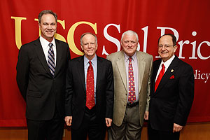 Dean Knott, Robert Price, Larry Price, President Nikias