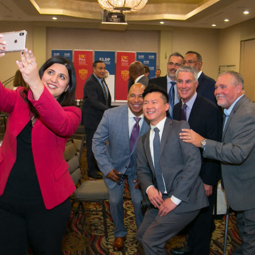 A selfie being taken at the Executive Leadership Development Program Spring 2019