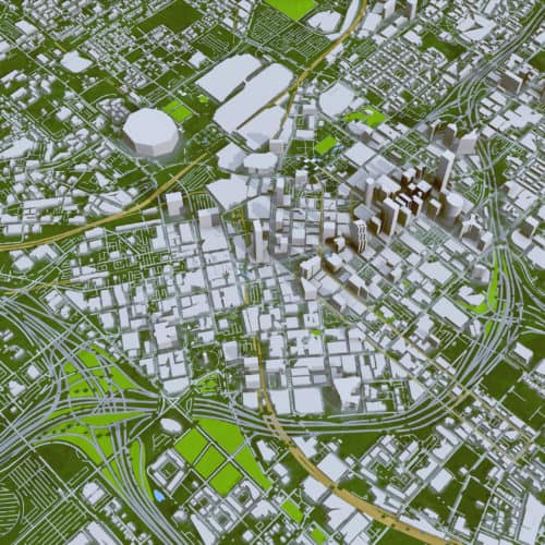 3D Map of Atlanta Georgia