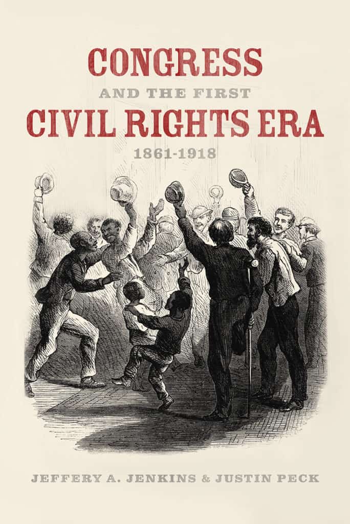book cover with old print for book titles "Congress and the First Civil Rights Era"