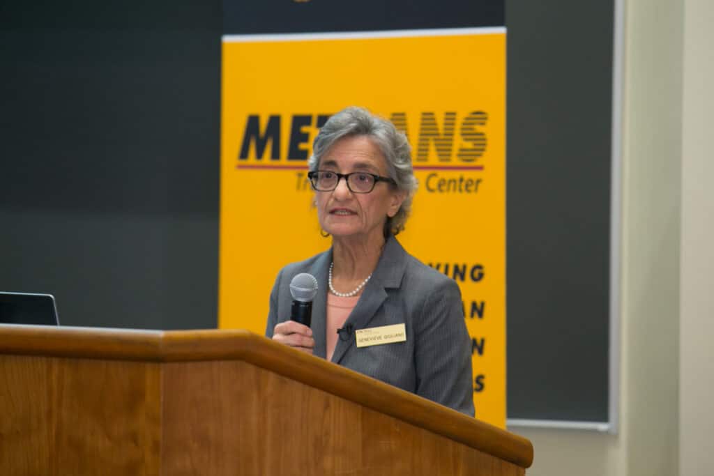 Genevieve Giuliano at a METRANS Industry Outlook event