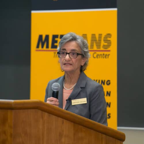 Genevieve Giuliano at a METRANS Industry Outlook event