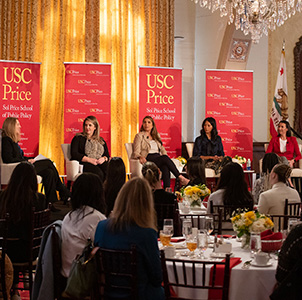 Women in Real Estate panel of alumna in USC Town & Gown