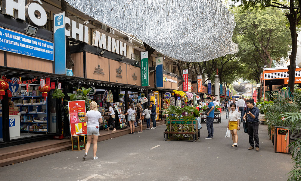 Book Street in Ho Chi Minh City