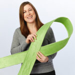 Brittney Weissman with green ribbon