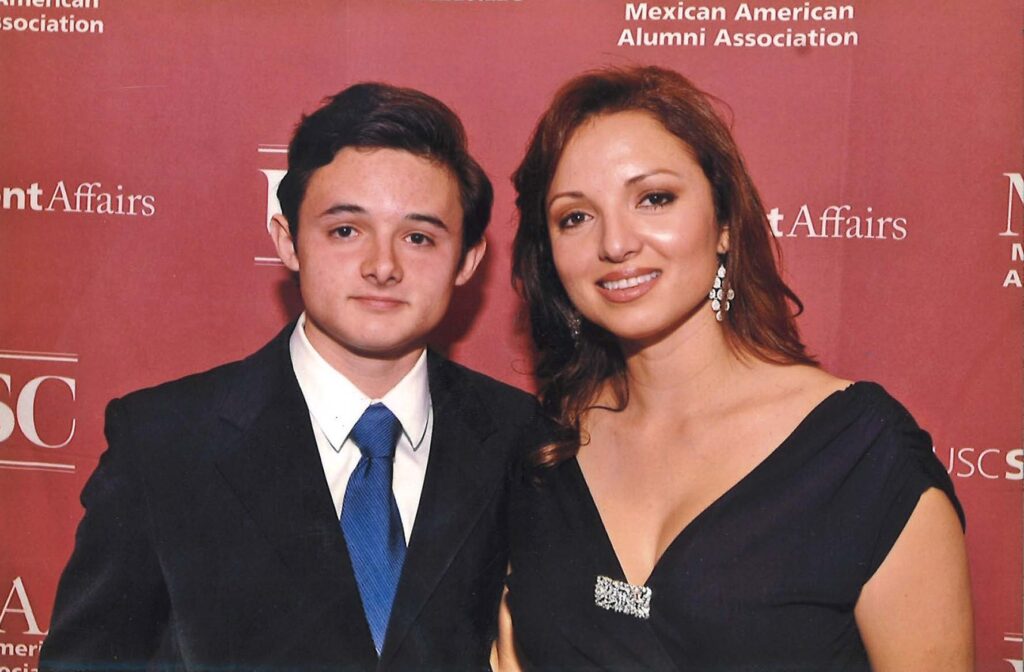 Lynch’s and her son Jacob Flores,