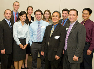 A group photo of faculty and students in the City County Management Fellowship program at USC.