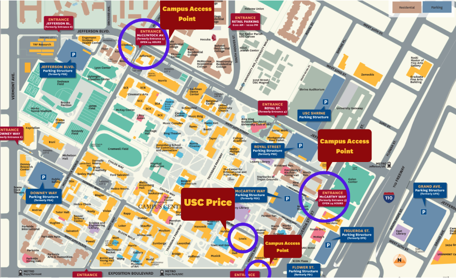 Campus Access Points Map