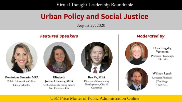 Read: Virtual Thought Leadership Roundtable “Urban Policy and Social Justice”